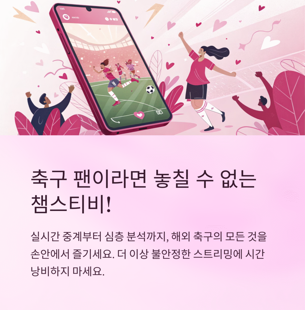 챔스티비: 해외 축구 팬들을 위한 궁극의 선택, 실시간 중계부터 심층 분석까지!