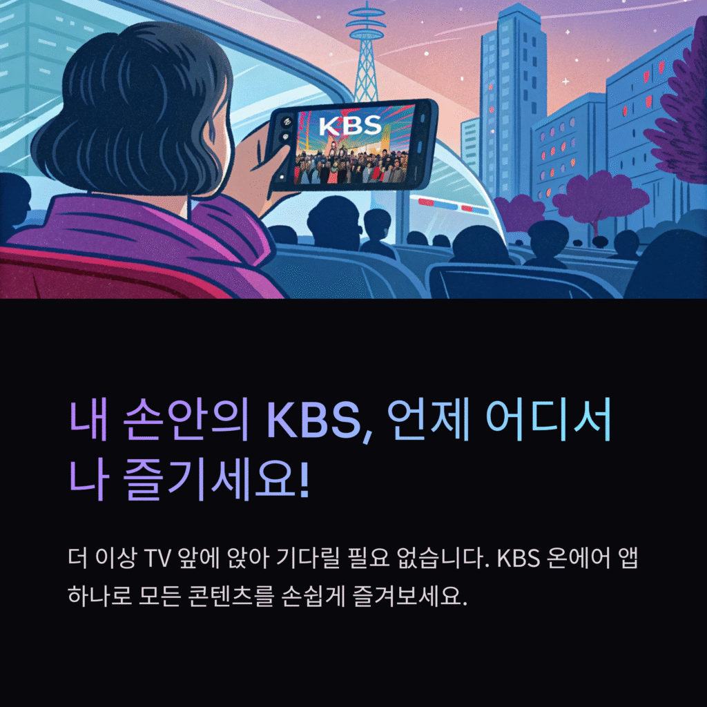 KBS 온에어 실시간 방송 다시보기 앱 완벽 가이드: 초고화질 시청부터 꿀팁까지! (2025 최신 업데이트)