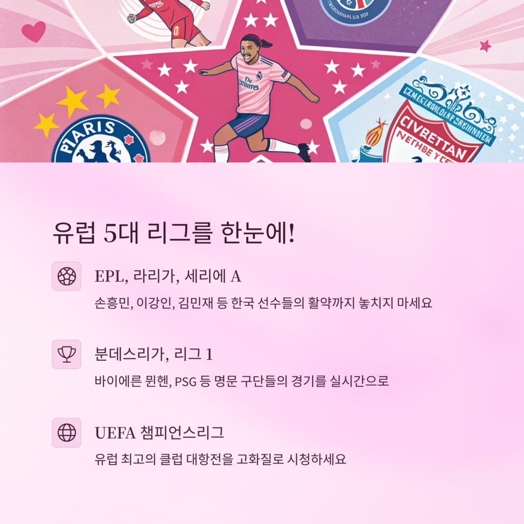 챔스티비: 해외 축구 팬들을 위한 궁극의 선택, 실시간 중계부터 심층 분석까지!