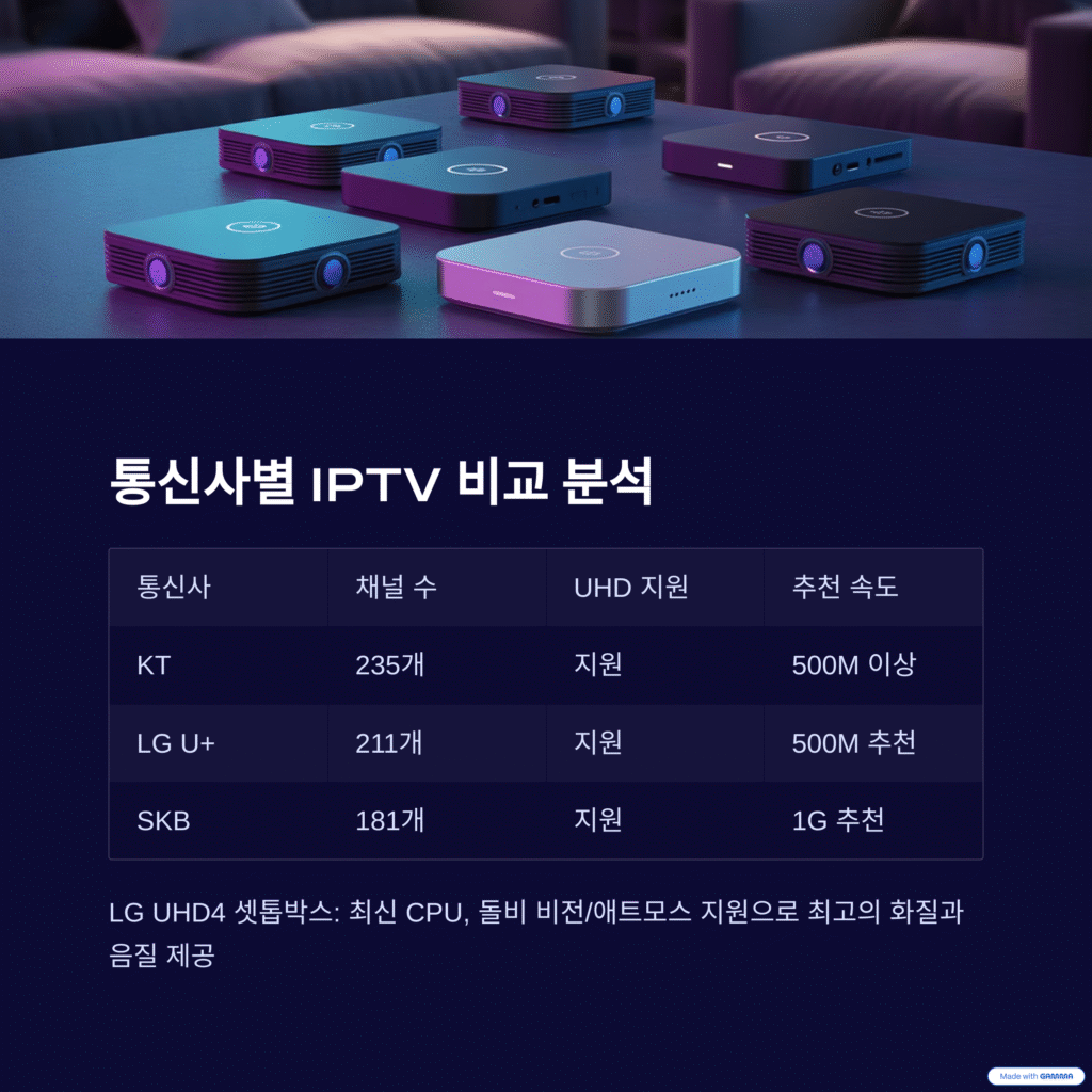 인터넷 실시간 무료 티비 시청 완벽 가이드: 지상파 UHD 초고화질로 즐기는 방법 (KT, LG, SK 브로드밴드 요금제 비교 및 꿀팁)