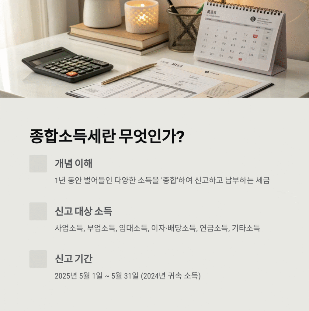 2025년 종합소득세 신고 완벽 가이드: 대상, 기간, 방법, 절세 꿀팁 총정리 (feat. 국세청)
