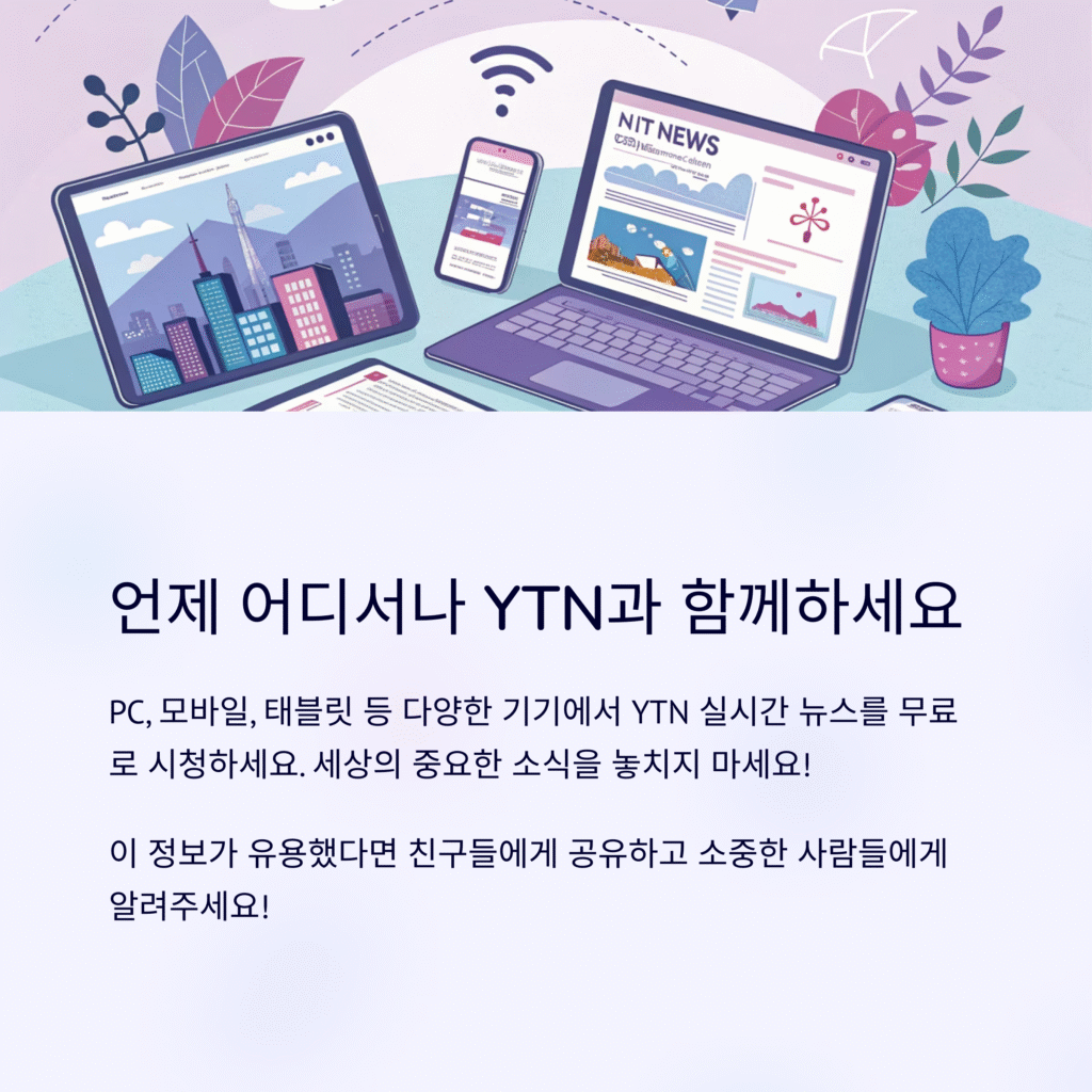 YTN 실시간 뉴스 온에어: 가입 없이 무료 시청하는 완벽 가이드