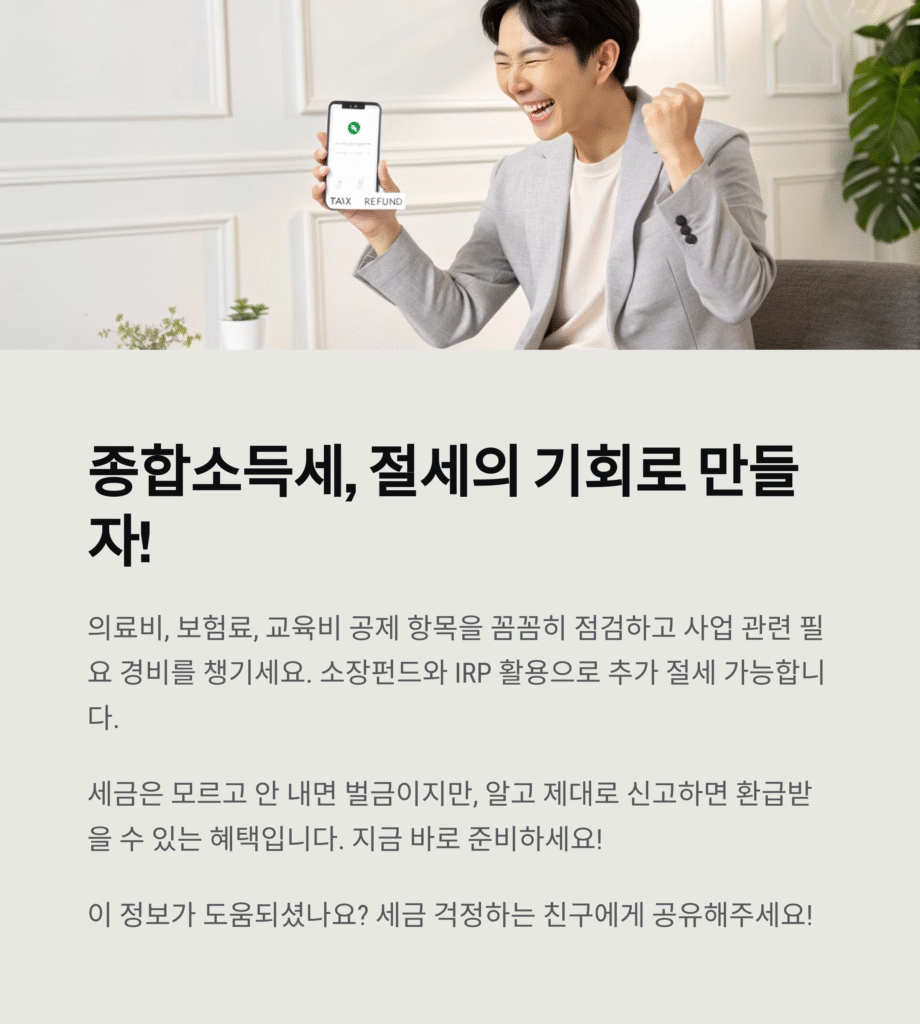 2025년 종합소득세 신고 완벽 가이드: 대상, 기간, 방법, 절세 꿀팁 총정리 (feat. 국세청)