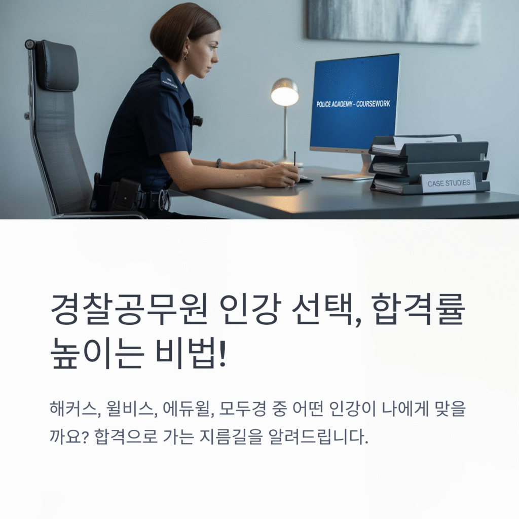 경찰공무원 인강 선택 완벽 가이드