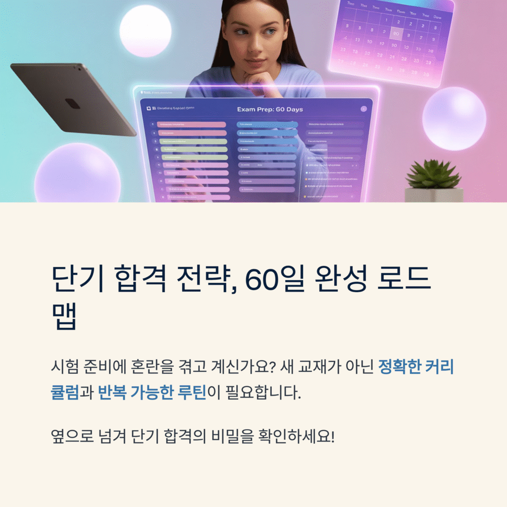 단기합격 전략, 이 인강 커리큘럼이면 가능하다