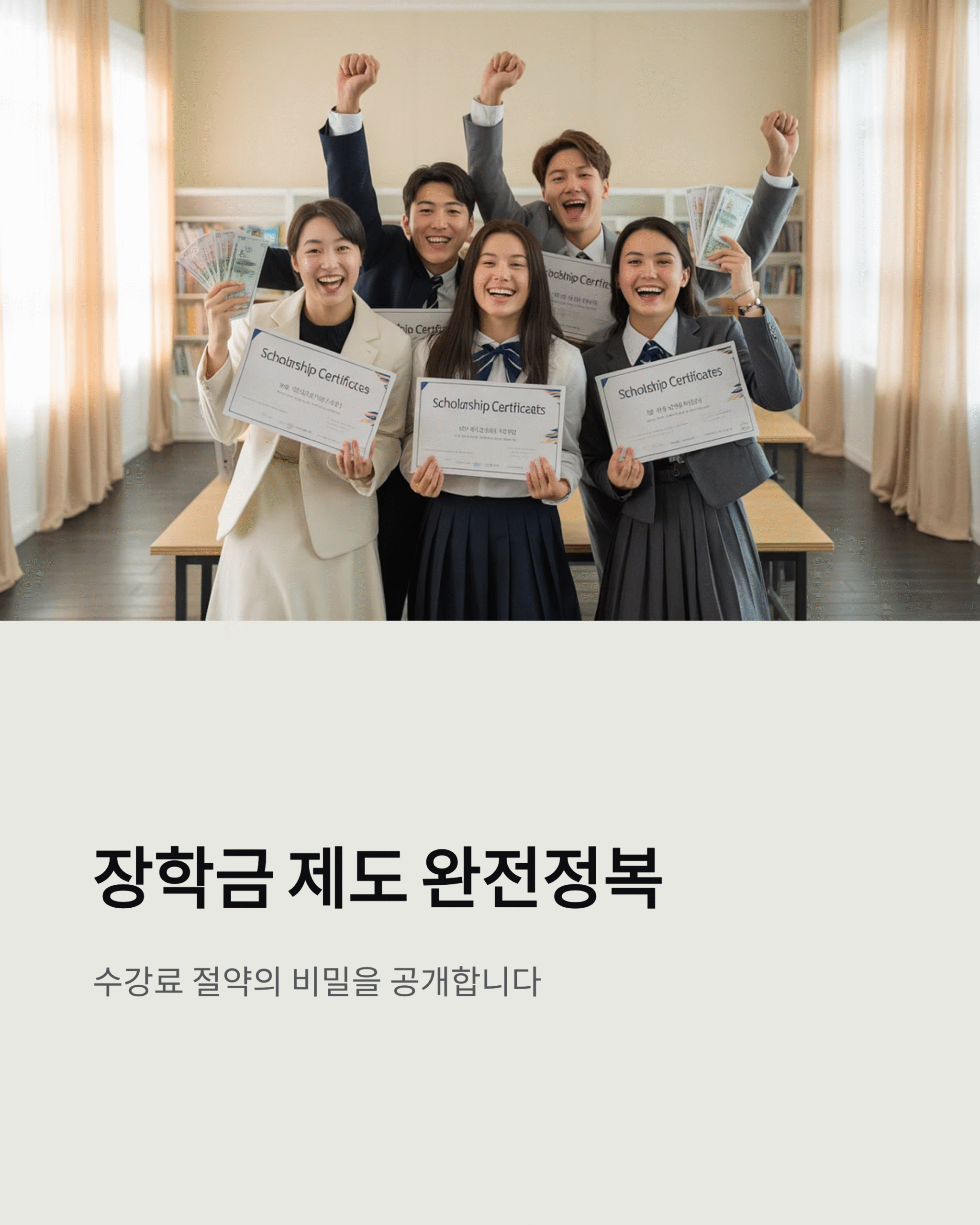 장학금 제도 완전정복, 수강료 절약 비밀