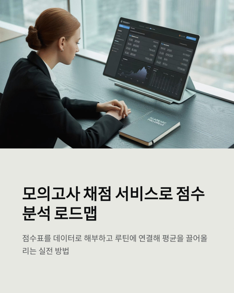 모의고사 채점 서비스로 점수 분석 로드맵
