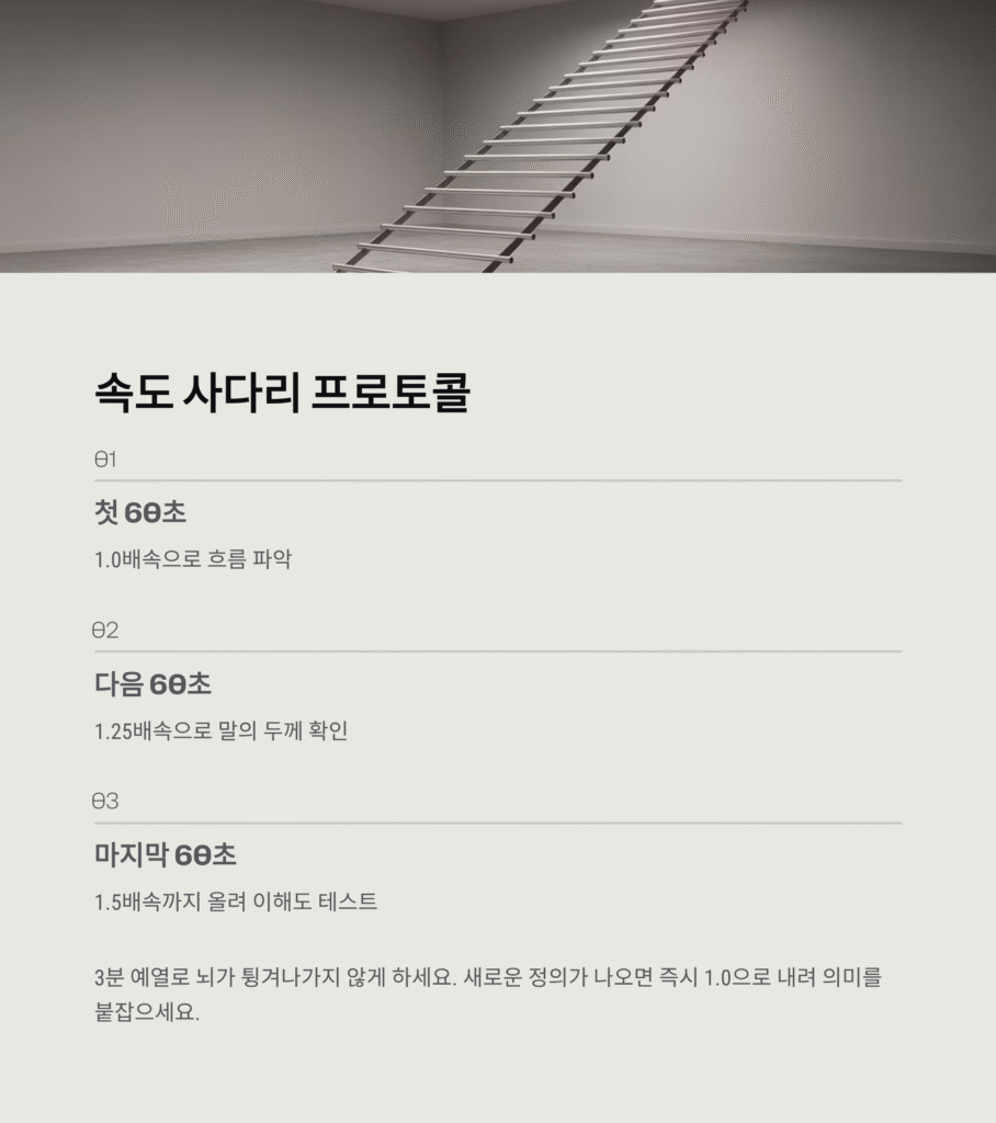 강의 재생속도 조절, 집중력 유지 비결
