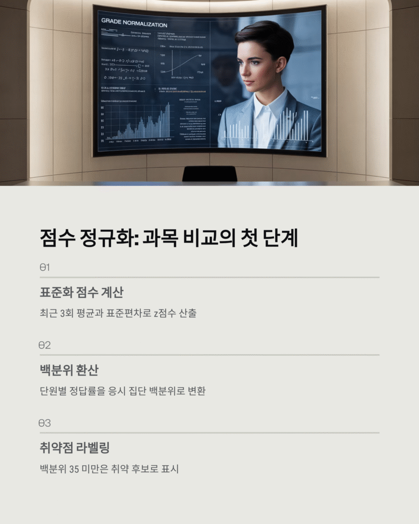 성적 분석 리포트로 취약 과목 딱 집어내기