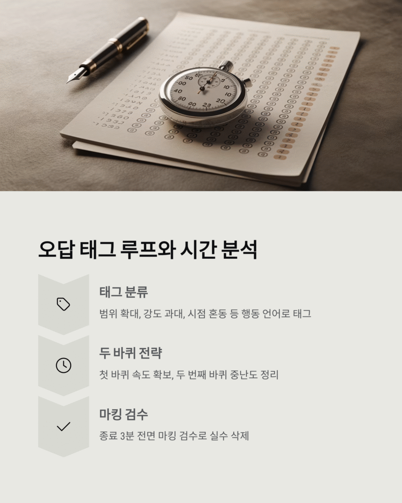모의고사 채점 서비스로 점수 분석 로드맵