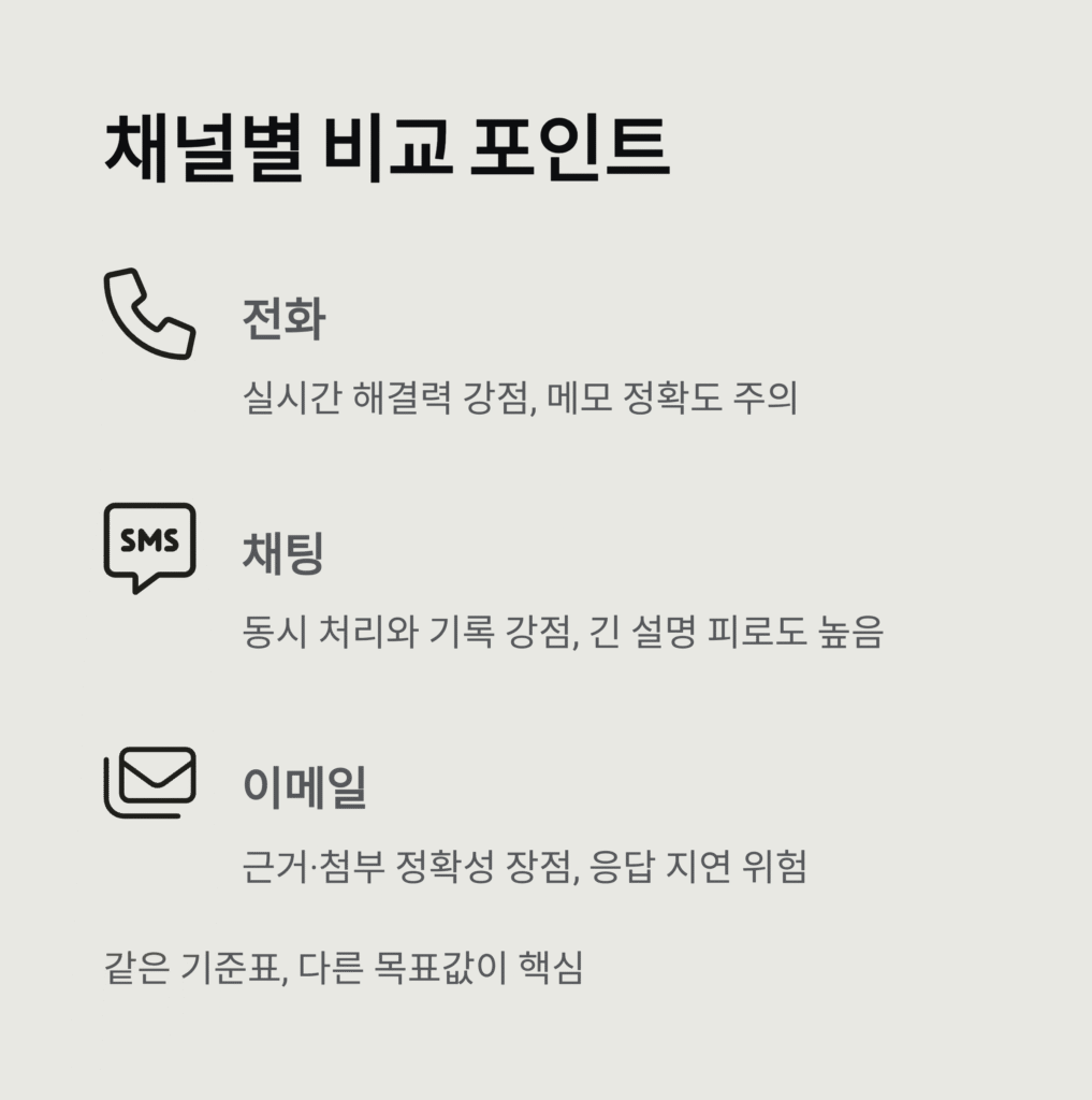 고객센터 응대 품질, 제대로 비교하는 법