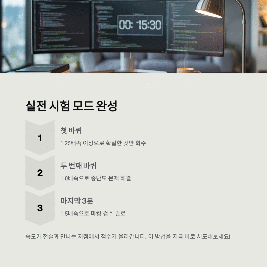 강의 재생속도 조절, 집중력 유지 비결