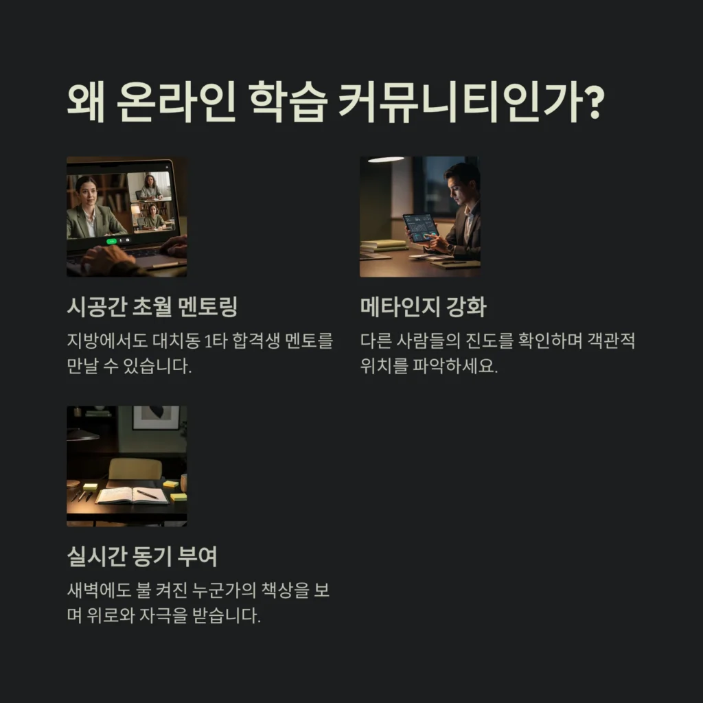 왜 온라인 학습 커뮤니티인가? 왜 온라인 학습 커뮤니티인가?