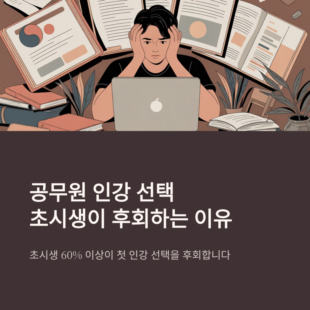 공무원 인강 선택, 초시생이 가장 많이 후회하는 이유 | 인강 비교·루틴·합격전략 2025 최신판
