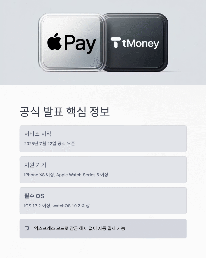 🚍 드디어! 아이폰 & 애플워치 티머니 교통카드 지원 확정: 완벽 분석 & 완벽 대비 (2025 최신 가이드)