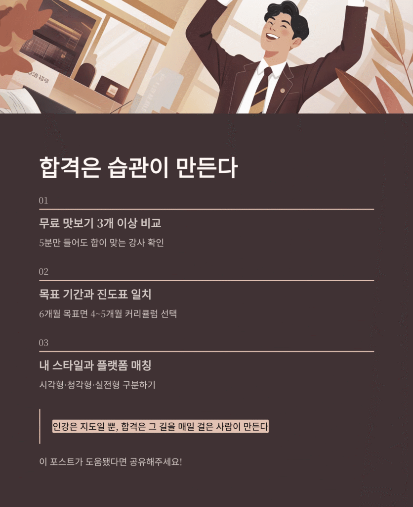 공무원 인강 선택, 초시생이 가장 많이 후회하는 이유 | 인강 비교·루틴·합격전략 2025 최신판