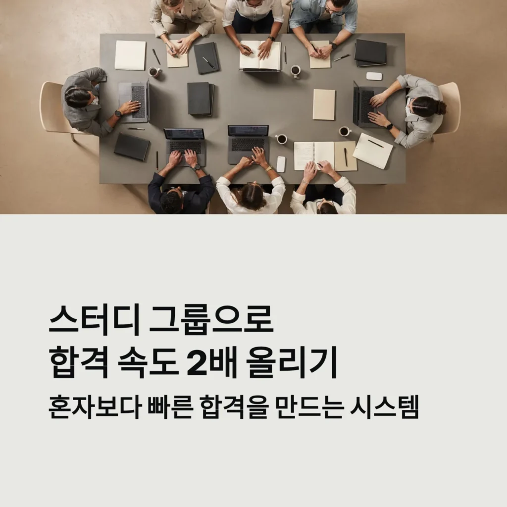스터디 그룹으로합격 속도 2배 올리기