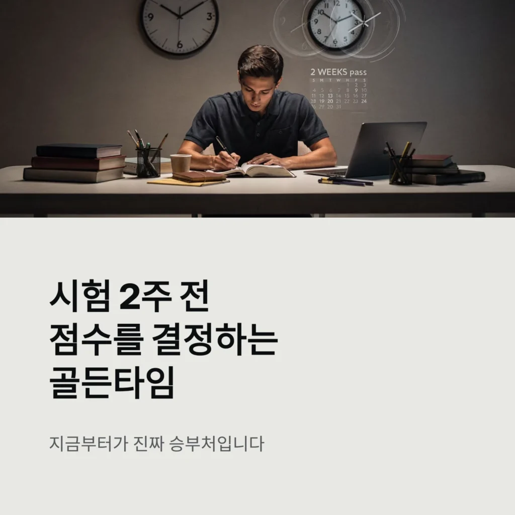 공부법 시험 2주 전점수를 결정하는골든타임