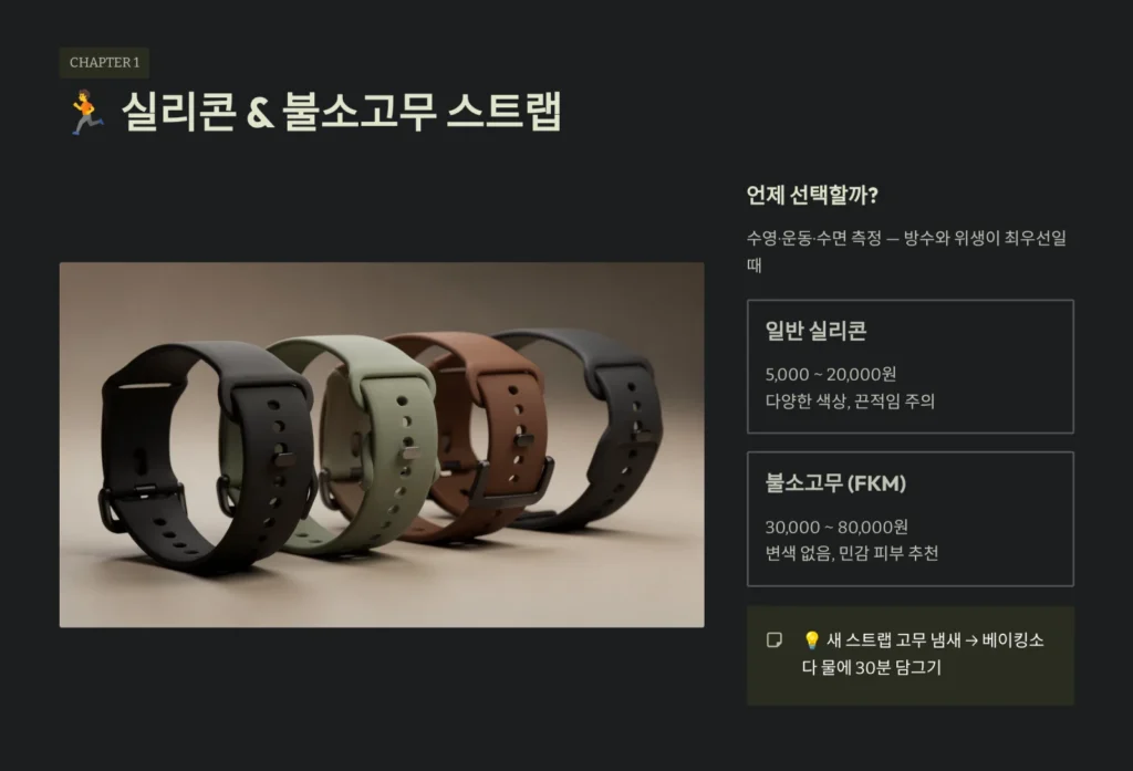 실리콘 & 불소고무 스트랩