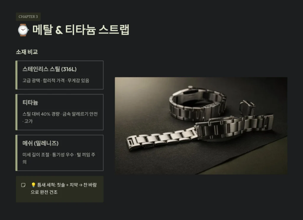 메탈 & 티타늄 스트랩