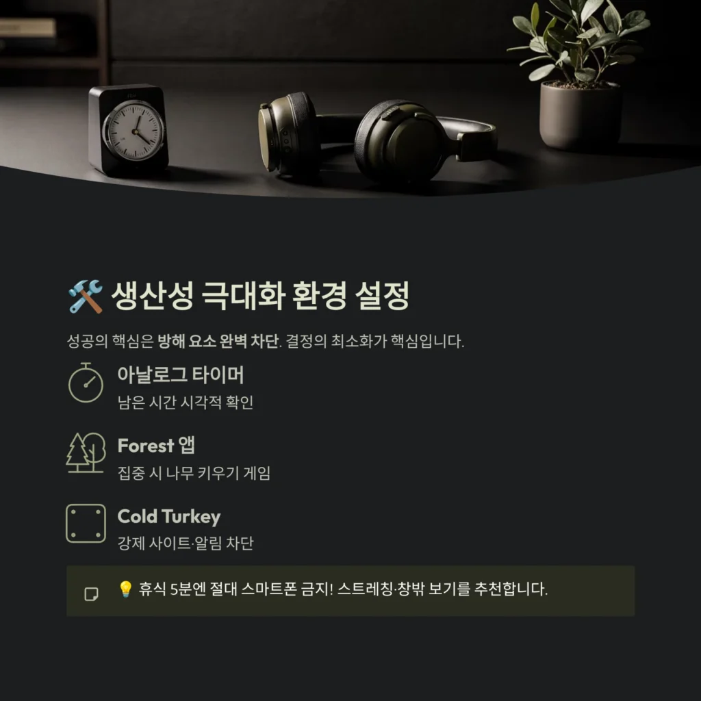 생산성 극대화 환경 설정