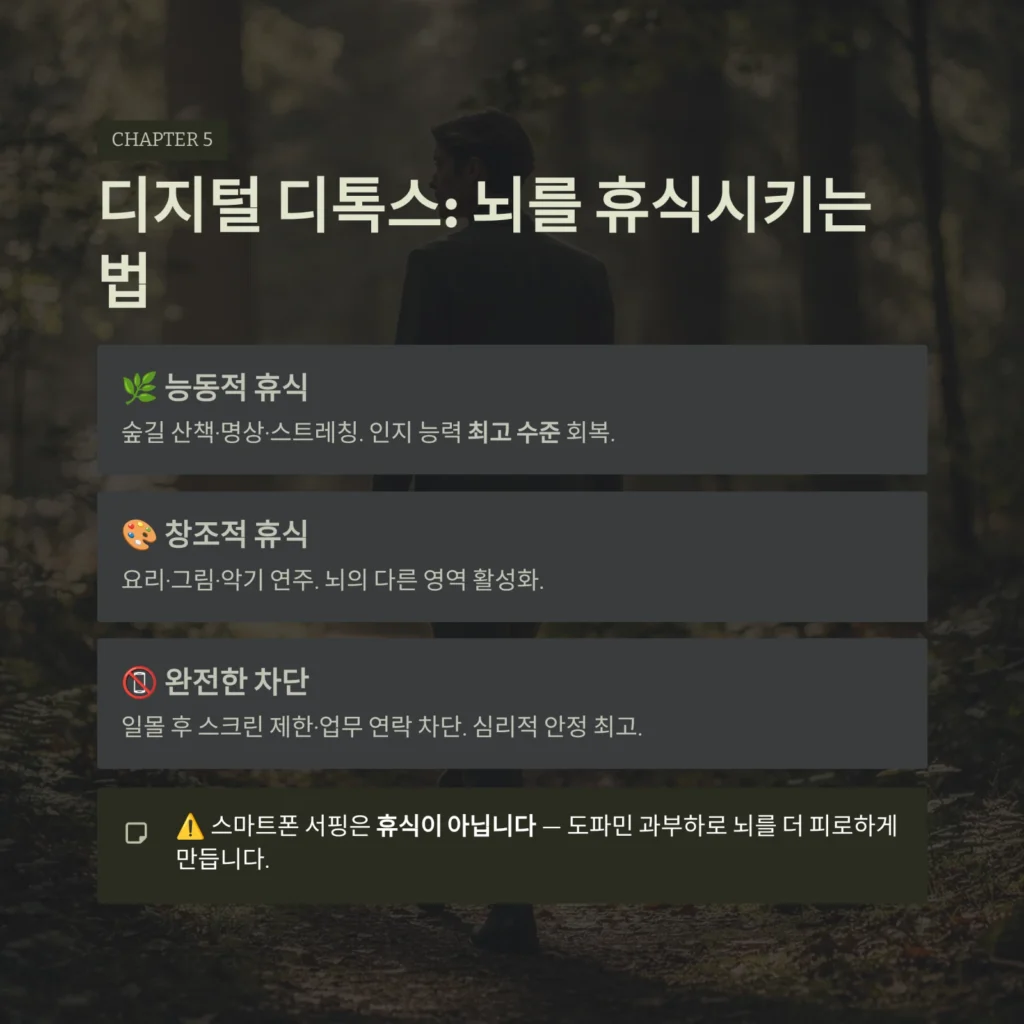 디지털 디톡스: 뇌를 휴식시키는 법