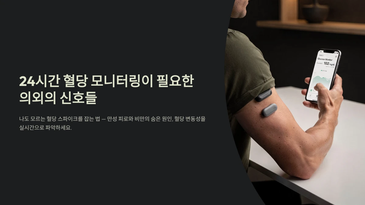 24시간 혈당 모니터링이 필요한 의외의 신호들