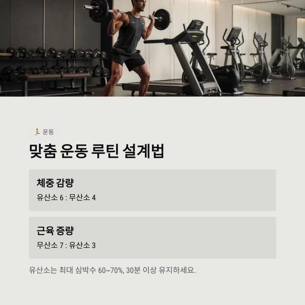 맞춤 운동 루틴 설계법