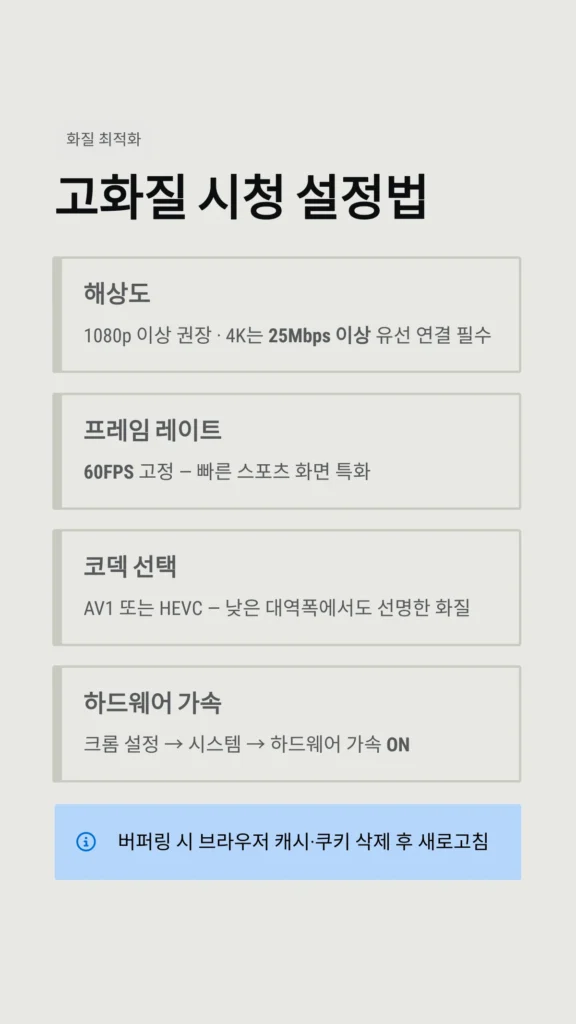 브 ㄹ 랙 티비(Black TV) 완벽 가이드: 실시간 스포츠 중계 시청법 2026년 3 블랙티비 고화질 설정